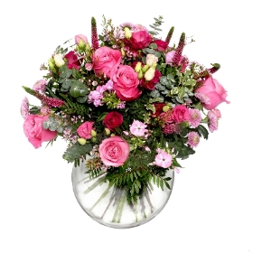Valentines Dozen Pink Bouquet